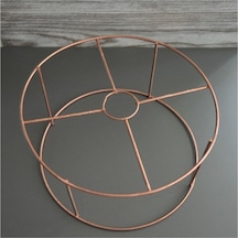 Eskiltme Renk Abajur Şapkası Teli 4 Mm Kalınlık 30 Cm Çap Siyah