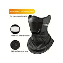 Hightower Tas Captain Isınan Elektrikli Scooter Maskesi, Kalın Polar Astarlı, Ayarlanabilir, Gri