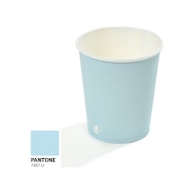 8 Oz Single Wall Baskılı Karton Bardak Açık Mavi 2000 Adet 2000