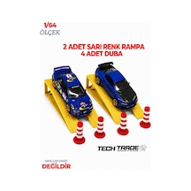 1/64 Ölçek Diorama 2 Adet Sarı Rampa + 4 Adet Duba