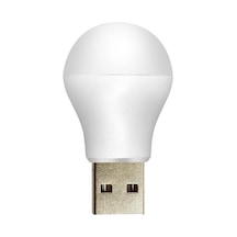 Shuıvan Mini Usb Ampül Led Işık Gece Lambası - Beyaz-1470
