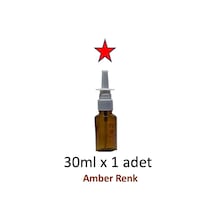 30 Ml Burun Spreyi Amber Renk Boş Cam Şişe