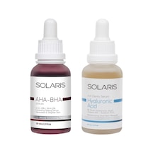 Solaris Cilt Tonu Eşitleyici Aha-Bha Canlandırıcı Serum 30 ML + Hyaluronik Asit Nemlendirme Serum 30 ML