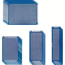 Sunshine011 20 Adet Çift Taraflı Pcb Kartı 2x8 3x7 4x6 1.97x2.76inch Dıy Lehimleme Projeleri