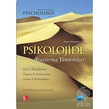 Psikolojide Araştırma Yöntemleri  - John J.Shaughnessy  -  Eugene B.Zechmeister  - Nobel Akademik Yayıncılık