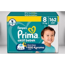 Prima Bebek Bezi 8 Beden 17+ Kg Xxx Large 162 Adet