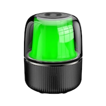 Bluetooth Kablosuz Hoparlör Rgb Işıklı Ve 360 Stereo Sesle Taşınabilir Dış Mekan Eğlencesi Siyah