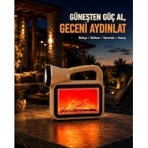 Güneş Enerjili Alev Efektli Lamba Cob Led Su Geçirmez Çok Fonksiyonlu Çok Renkli 15698567