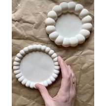 Bernami Mumluk Şamdanpinterest Bubble 2 Li Dekoratif Beton Tabak Takı Tabağı Bardak Altlığı Diğer