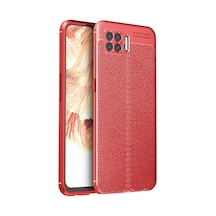 Oppo A73 Uyumlu Kılıf Auto Focus Kapak - Kırmızı