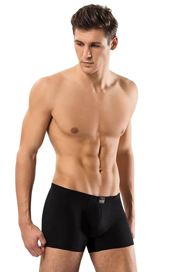 Erdem Erkek Siyah 2 Adet Likralı Kutulu Boxer- 1420sw