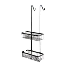 Banyo Duş Raf Sistemi Siyah Renk 702x214x282 Mm 7/8 Yaş