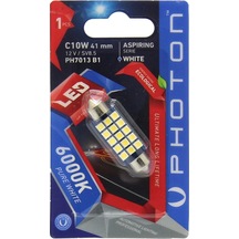 Photon C10w 12v Canbus 8'lı 41mm Sofit Led Plaka Tavan Kapı İçi Torpido Bagaj Aydınlatması Tekli Blister Ph7013 B1 1 Adet