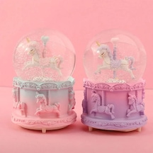 Home Orta Boy Müzikli Unicorn Kar Küresi