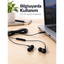 Günlük Kullanıma Uygun Silikon Uçlu Kablolu Kulaklık Akyı-384119