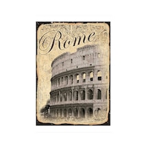 Bedeko Roma Dekoratif Ahşap Tablo 25 Cm X 35 Cm