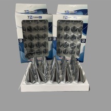 19mm Sivri Krom Bijon Kapağı 20'li Set