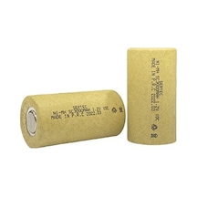 Sertec 1.2v Ni-mh Sc 3000 Mah. Kağıtlı Şarjlı Pil 10c Başsız/flat Head