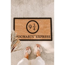 Hogwarts Express Çerçeveli Harry Potter Koko Kapı Önü Paspası Tek Renk