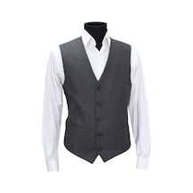 Mentor Regalo Erkek Yelek V Yaka Koyu Gri 50382