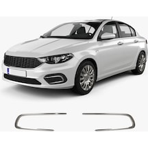Fiat Egea Uyumlu 2015-2019 Krom Sis Çerçevesi 2 Parça Paslanmaz Çelik
