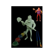 3d Hello Neighbor Figür Boyama Seti - Kendin Boya Hobi Ve Etkinlik Seti - Akrilik Boya + 2 Fırça