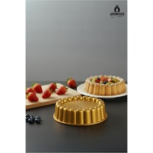 Ametist 26 Cm Döküm Tart Kalıbı Gold Gold