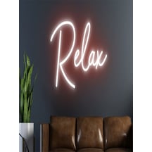 Relax Yazılı Neon Tabela Kırmızı