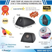 Yan Araç Kamerası Ahd 720p Ve Analog Pal Mini Siyah Özel Tasarım