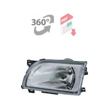 Ford Transit T12-t15 1991-2000 Sağ Far