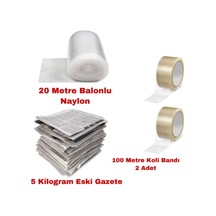 3 Lü Taşınma Seti Bant Havalı Naylon Gazete Koli Bandı Gazete Patpat Seti