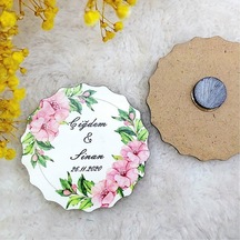 Ahşap Nikah Buzdolabı Magnet 06(30 Adet)