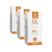Ql Yüz Güneş Kremi 50 + Spf Faktör Leke Karşıtı Çok Yüksek Koruma 1 X 110 Ml 3 Paketi 0