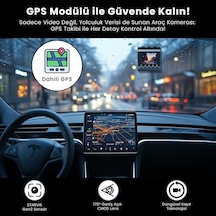 M60 3 Kameralı Ön+iç+arka 4k+fhd+fhd Hdr Starvis 2 Sensörlü Wifi Gps'li Araç Kamerası