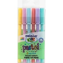 Pensan Keçeli Kalem 6 Renk Pastel Kesik Uç 99096