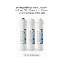 İhlas Aura Cebilon Unique Dijital Uyumlu 3'lü Inline Ön Filtre Seti - 10" Filtre Seti