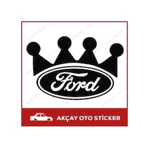 Taçlı Ford Sticker Ford Oto Sticker Taç Sticker Araba Sticker