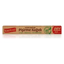 Koroplast Pişirme Kağıdı Doğal Hazır Kesilmiş 20'li Çok Renkli