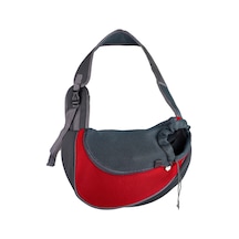 Pet Kedi Köpek Taşıyıcı Sırt Çantası Seyahat Tote Omuz Çantaları Örgü Sling Red S