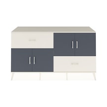 Hyperion Konsol 3 Raflı 2 Çekmeceli 4 Kapaklı 176x44x99 Aytaşı-an Aytaşı-antrasit/aytaşı
