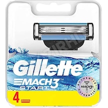 3 Adet Gillette Mac3 Start Yedek Tıraş Bıçağı 4'lü