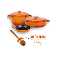 Lava Döküm 3x New Heritage Serisi Döküm Demir Tencere Tava Seti 001