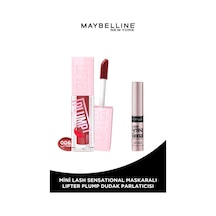 Maybelline New York Lifter Plump Dudak Parlatıcısı 006 Hot Chili + Mini Lash Maskara