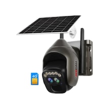 Adecam 6mp 4g Güneş Enerjili Ptz Kamera - Çift Lens, 10x Optik Zoom, Renkli Gece Görüş