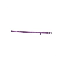 Uyguna-yakala 10mm 30cm Mor Pati Baskılı Kedi-köpek Tasması-sma.310