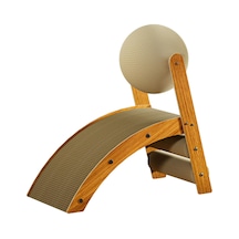 Suntek R Şekilli Kedi Tırmığı Top Oyuncaklı Tırmalama 50x25x50cm