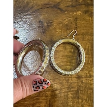 Otantik Halka Kadın Küpe Çap 5 Cm Renkli