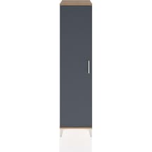 Hyperion Dolap 2 Raflı Tek Kapaklı Tek Askılı 44x44x182 Çam-antrasit Atlas Çam