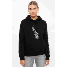 Riverdale Jughead Jones W Baskılı Siyah Kadın Kapşonlu Sweashirt