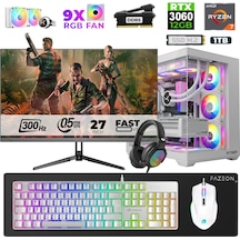 Xaser Star X440 R7-7800X3D 32 GB 1 TB SSD 12 GB RTX3060 27" Dos NVME Masaüstü Oyuncu Bilgisayarı